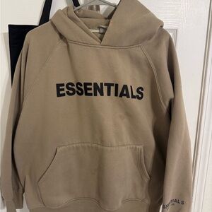 Essentials Beige Hoodie for Men